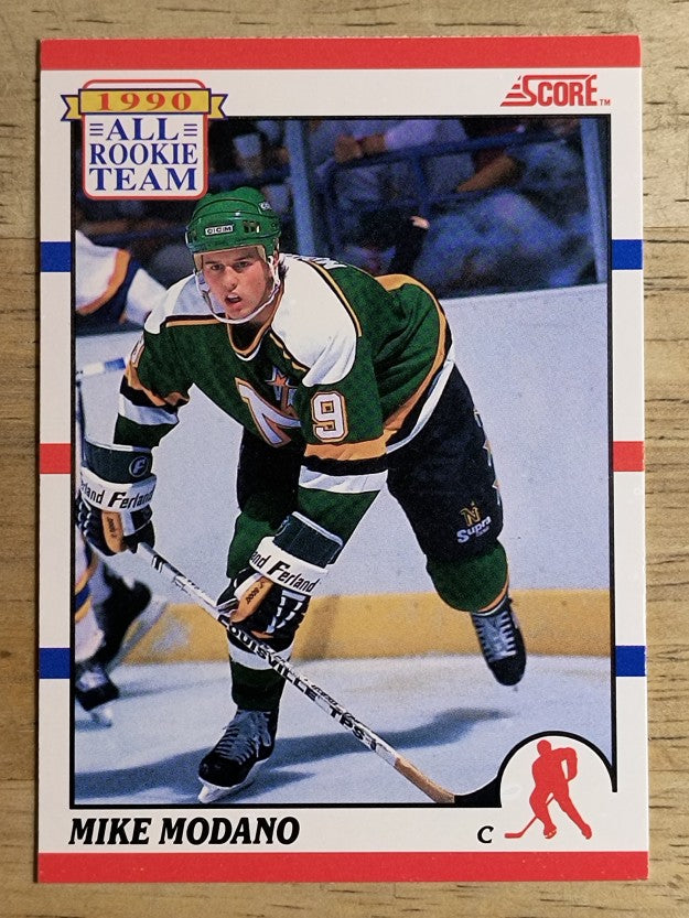 1990-91 Score Canadian #327 Mike Modano ART
