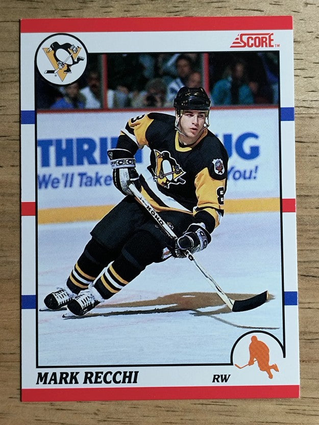 1990-91 Score Canadian #186 Mark Recchi RC
