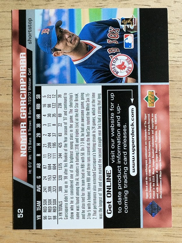 1999 Upper Deck #52 Nomar Garciaparra