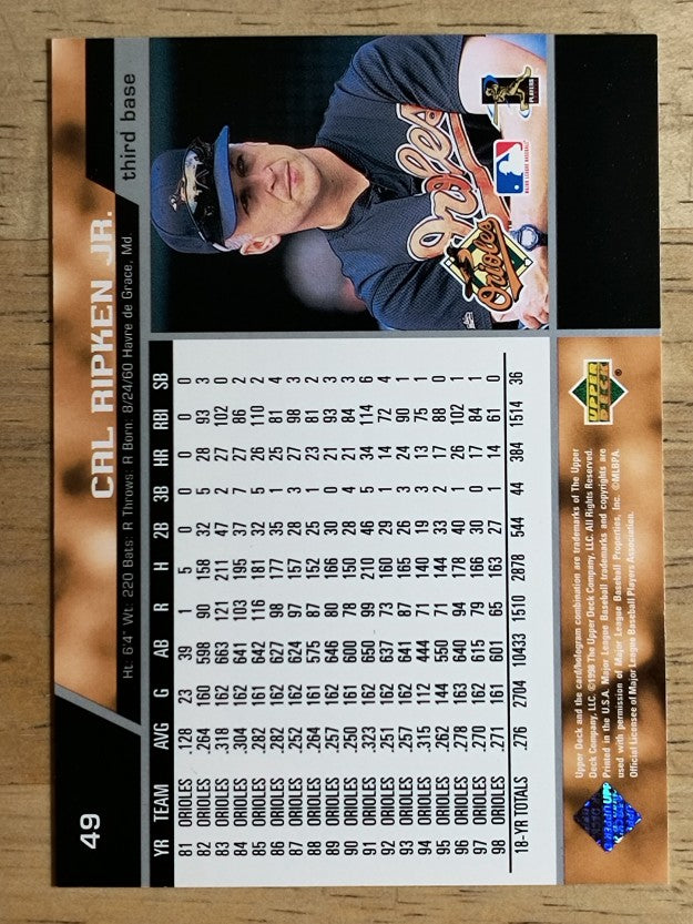 1999 Upper Deck #49 Cal Ripken