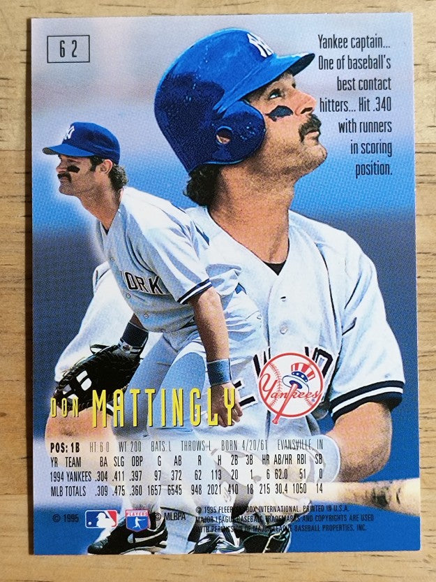 1995 Emotion #62 Don Mattingly