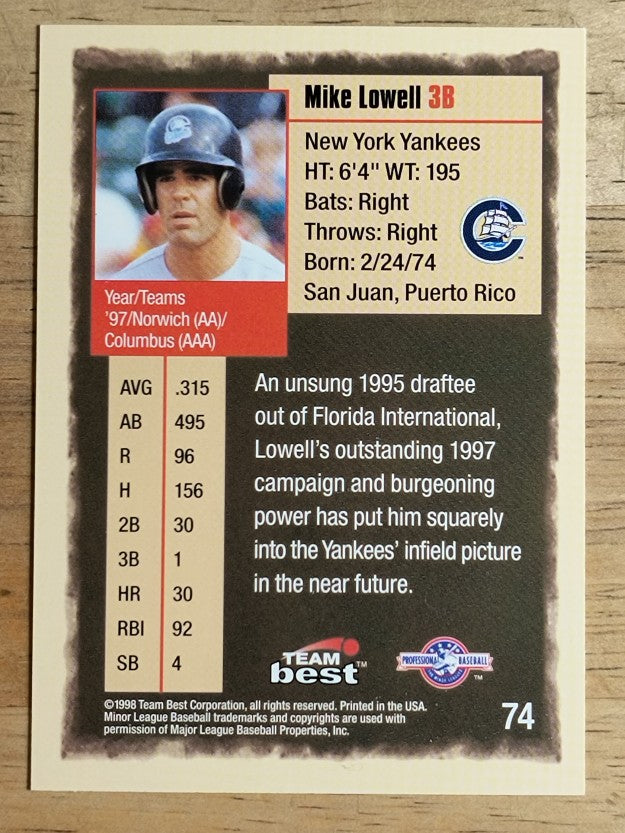 1998 Best #74 Mike Lowell