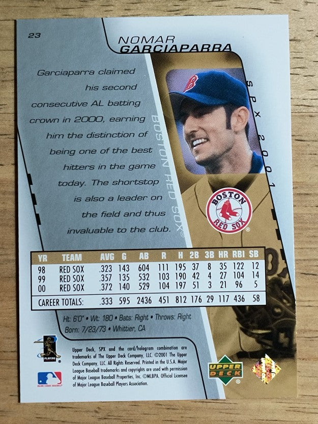 2001 SPx #23 Nomar Garciaparra