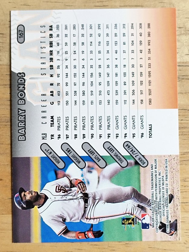 1997 Donruss #167 Barry Bonds