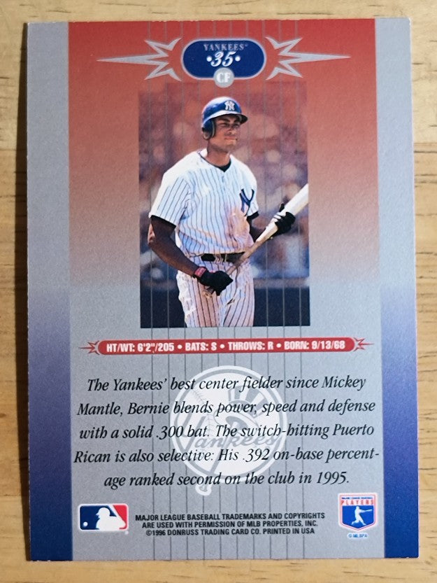 1996 Leaf Limited #35 Bernie Williams
