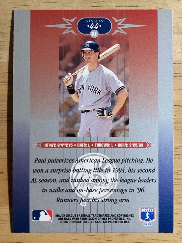 1996 Leaf Limited #44 Paul O'Neill