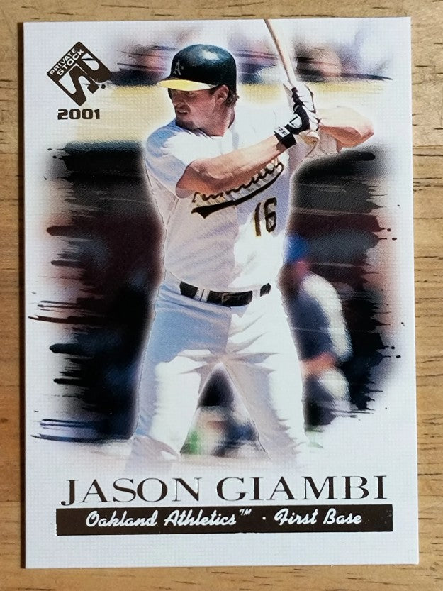 2001 Private Stock Silver #83 Jason Giambi