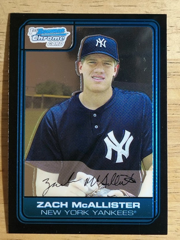 2006 Bowman Chrome Draft Draft Picks #17 Zach McAllister