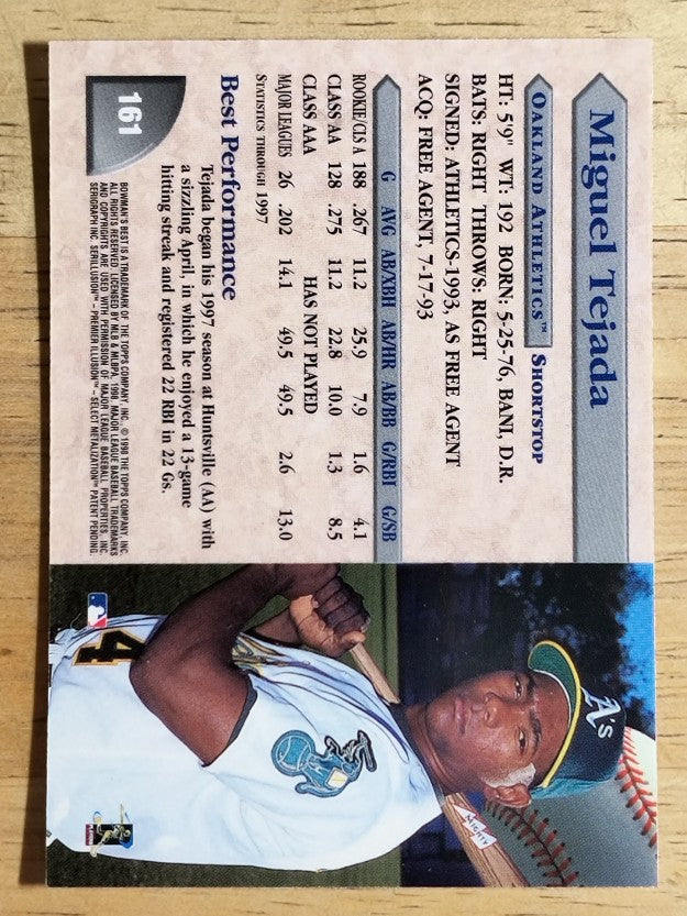 1998 Bowman's Best #161 Miguel Tejada