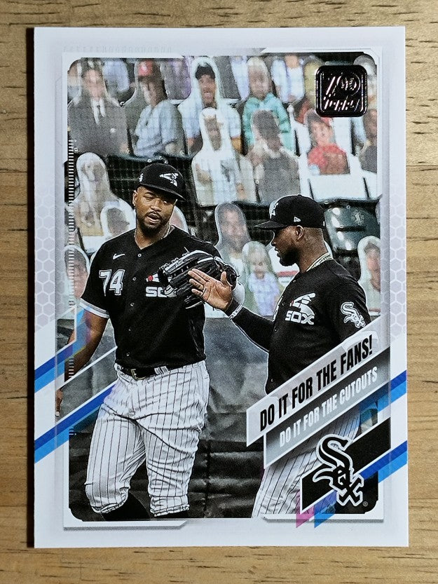 2021 Topps #14 Do It for the Fans!/Luis Robert/Eloy Jimenez