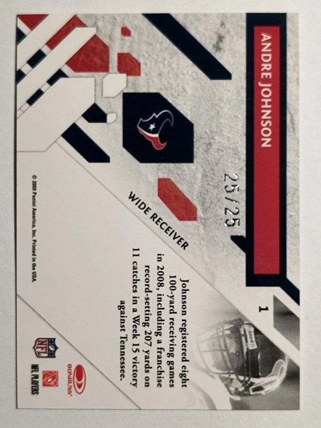 2009 Absolute Memorabilia Absolute Heroes Spectrum #1 Andre Johnson