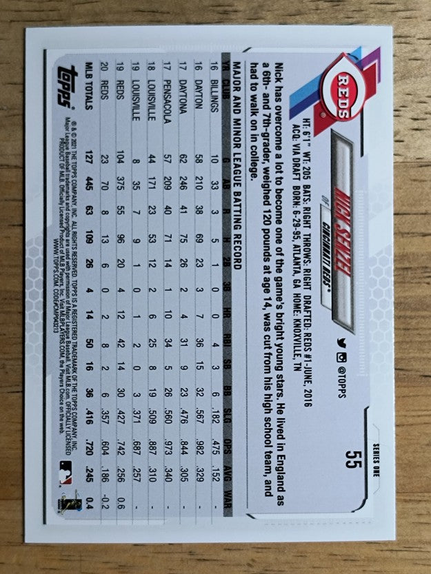 2021 Topps #55 Nick Senzel