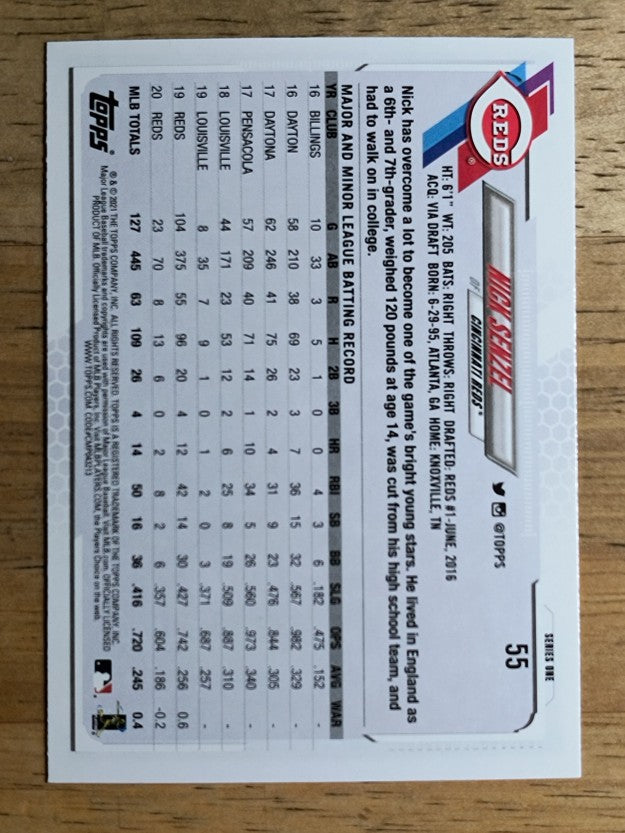 2021 Topps #55 Nick Senzel