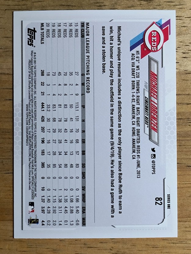 2021 Topps #82 Michael Lorenzen