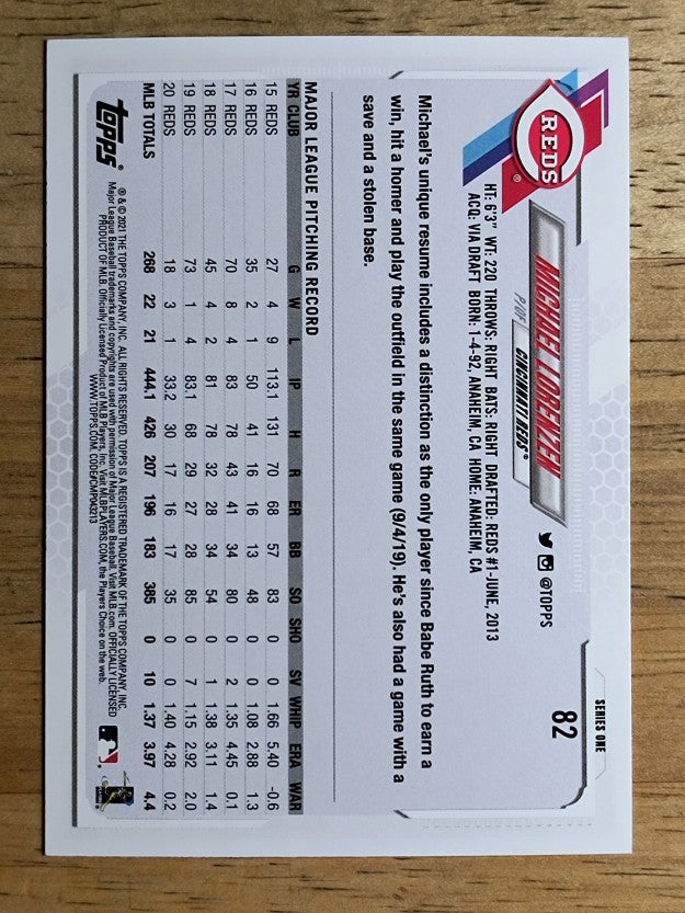 2021 Topps #82 Michael Lorenzen
