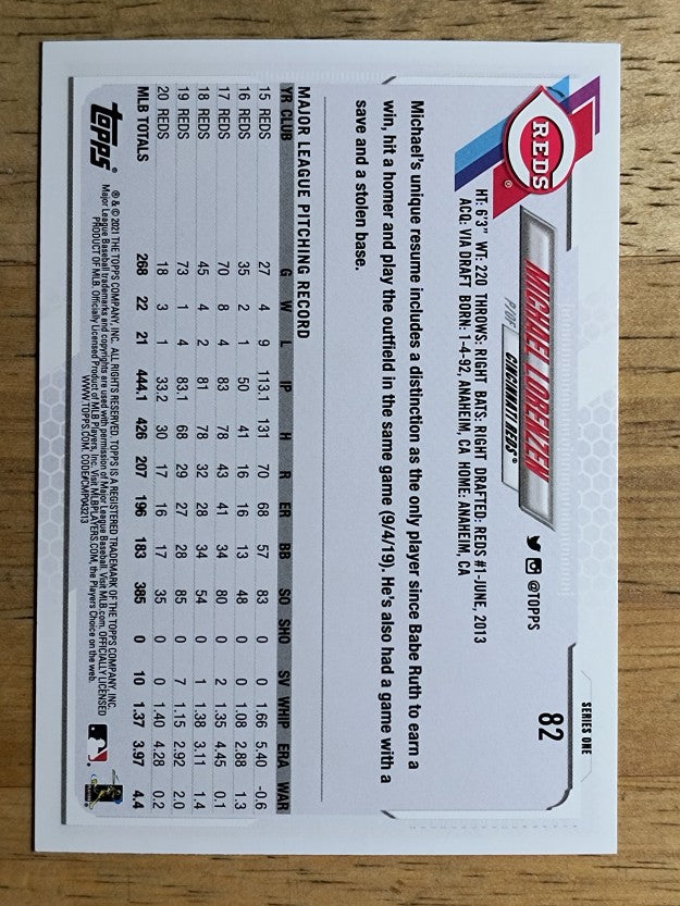 2021 Topps #82 Michael Lorenzen