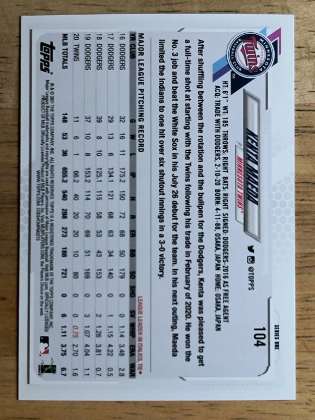 2021 Topps #104 Kenta Maeda