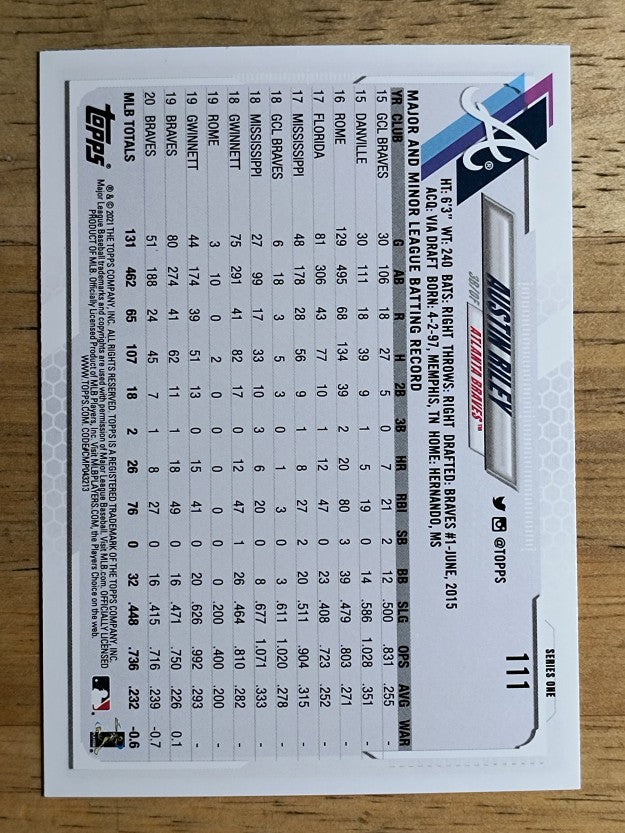 2021 Topps #111 Austin Riley