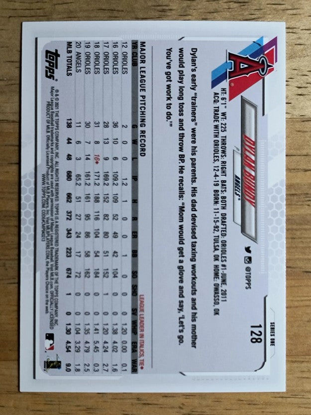 2021 Topps #128 Dylan Bundy