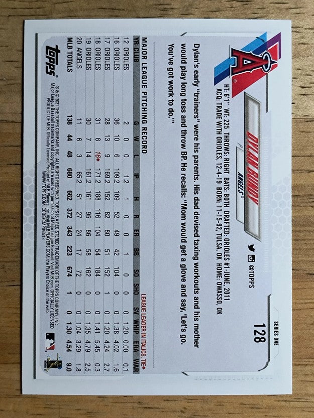 2021 Topps #128 Dylan Bundy