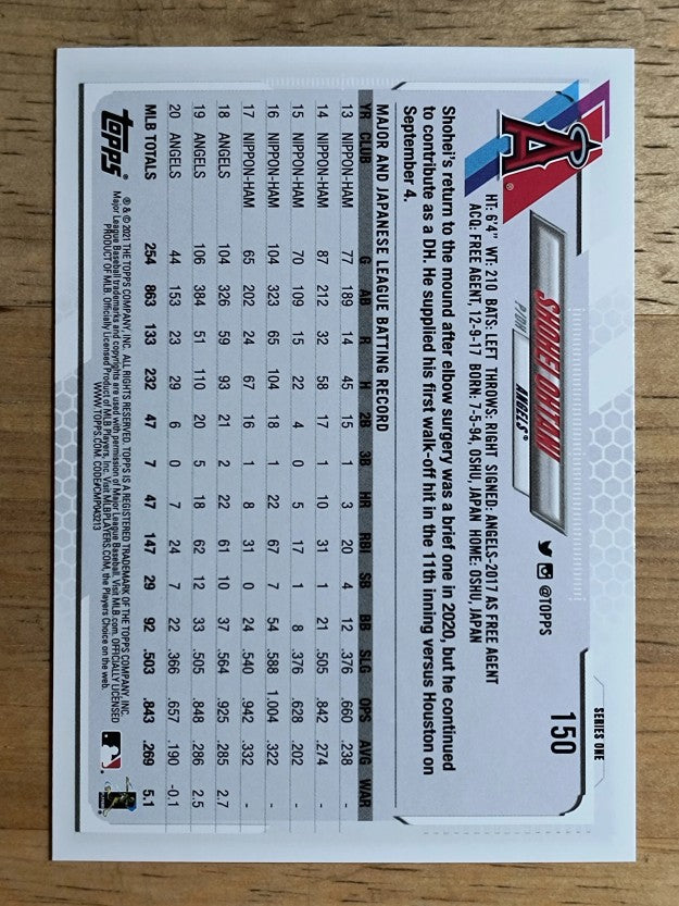 2021 Topps #150 Shohei Ohtani