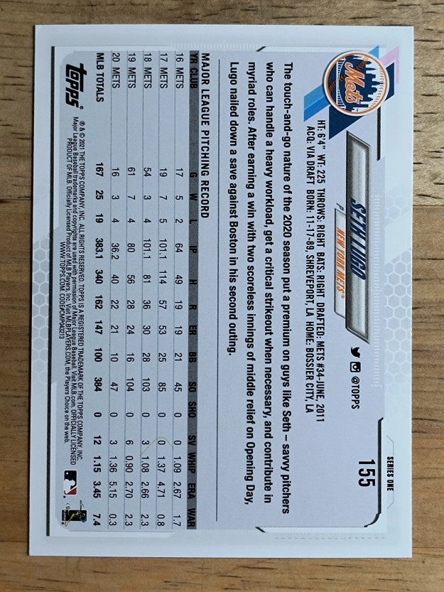 2021 Topps #155 Seth Lugo