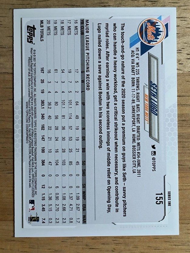 2021 Topps #155 Seth Lugo