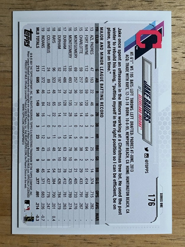 2021 Topps #176 Jake Bauers