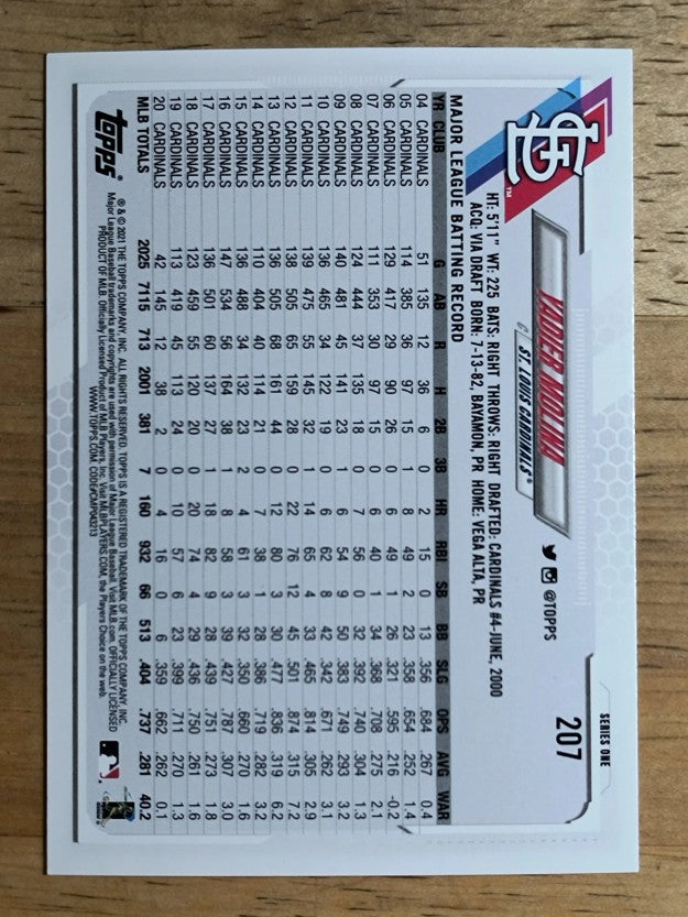 2021 Topps #207 Yadier Molina