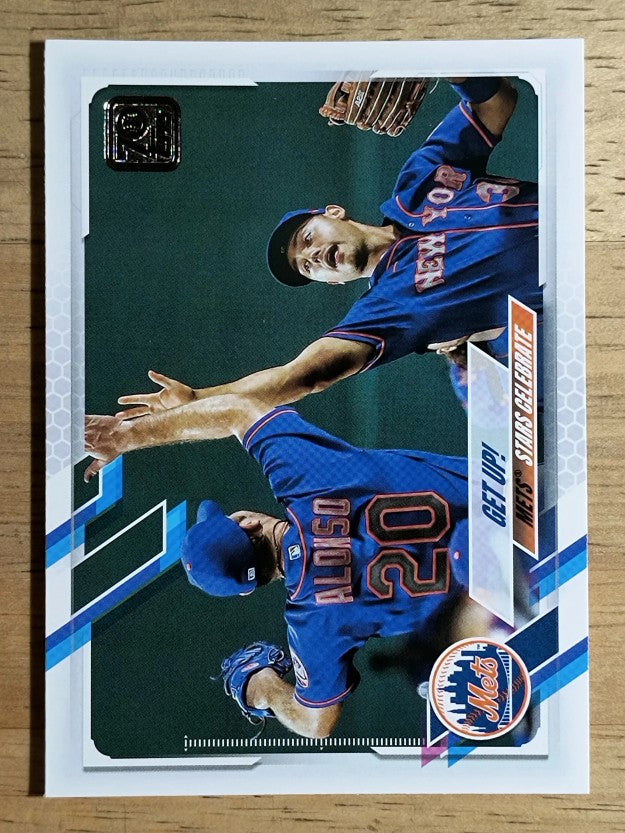 2021 Topps #210 Get Up!/Pete Alonso/Michael Conforto