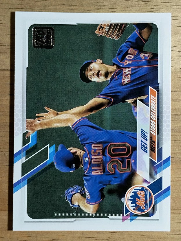 2021 Topps #210 Get Up!/Pete Alonso/Michael Conforto