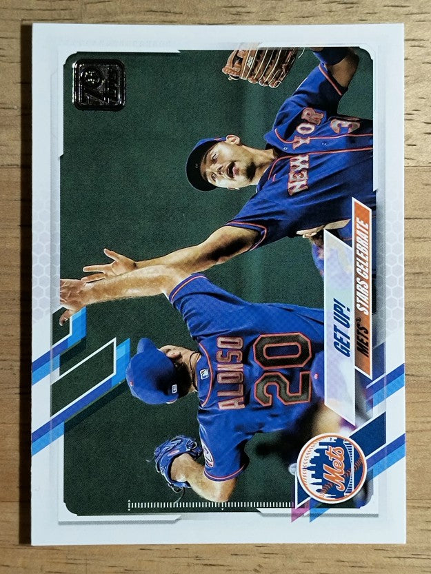 2021 Topps #210 Get Up!/Pete Alonso/Michael Conforto