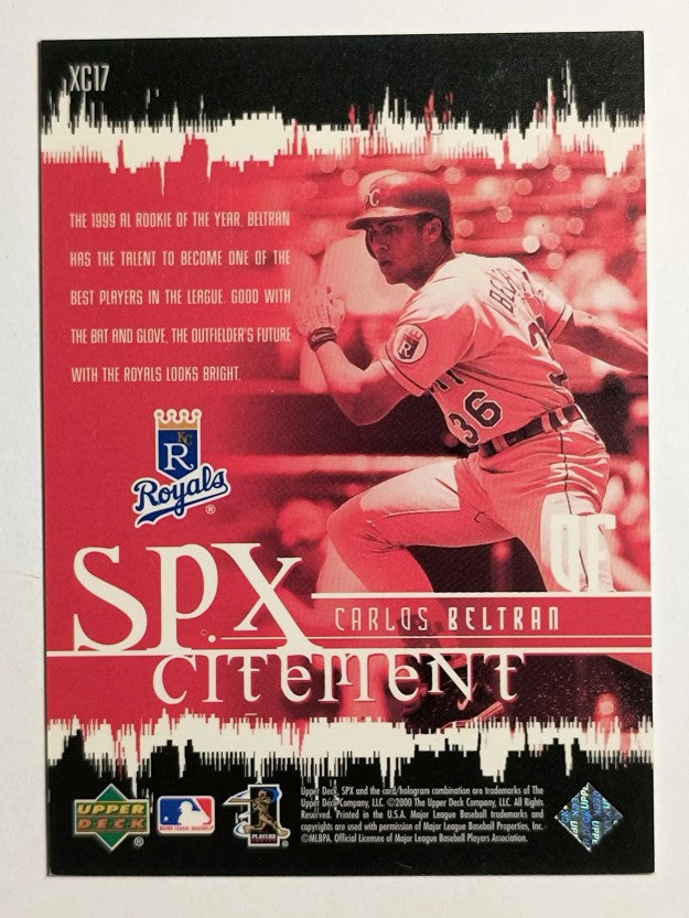 2000 SPx SPXcitement #XC17 Carlos Beltran