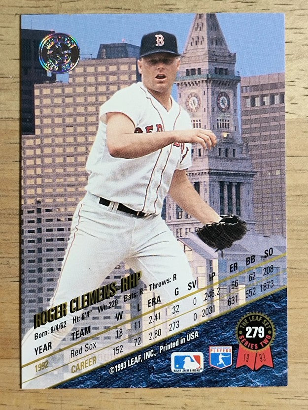 1993 Leaf #279 Roger Clemens