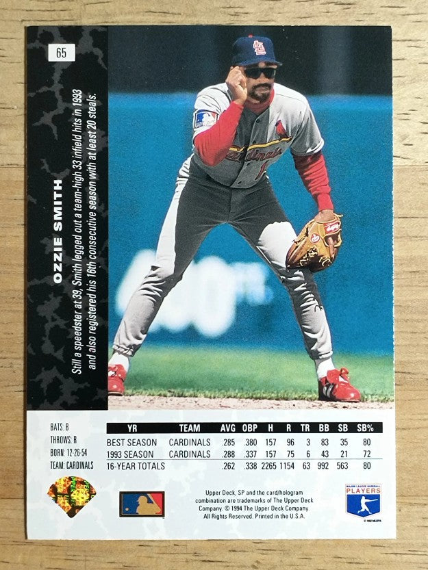1994 SP #65 Ozzie Smith