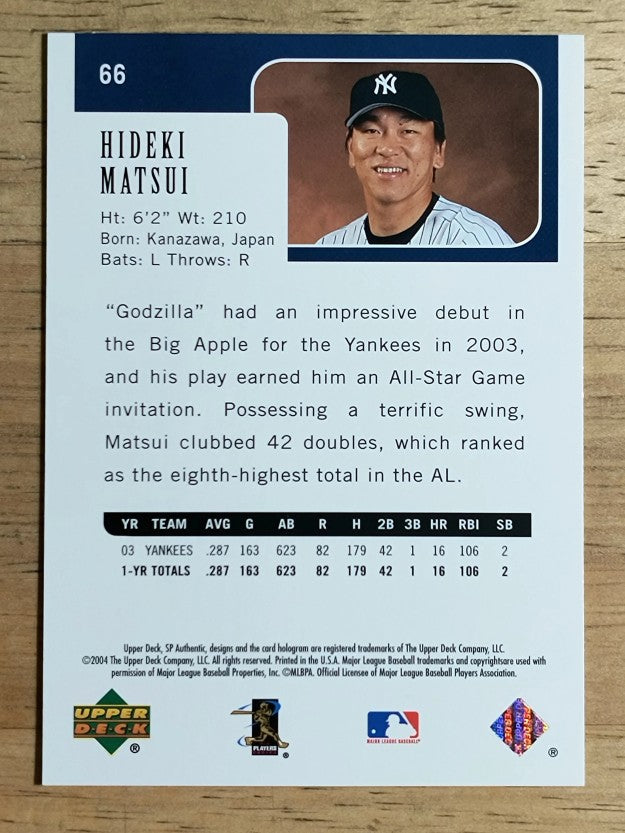 2004 SP Authentic #66 Hideki Matsui
