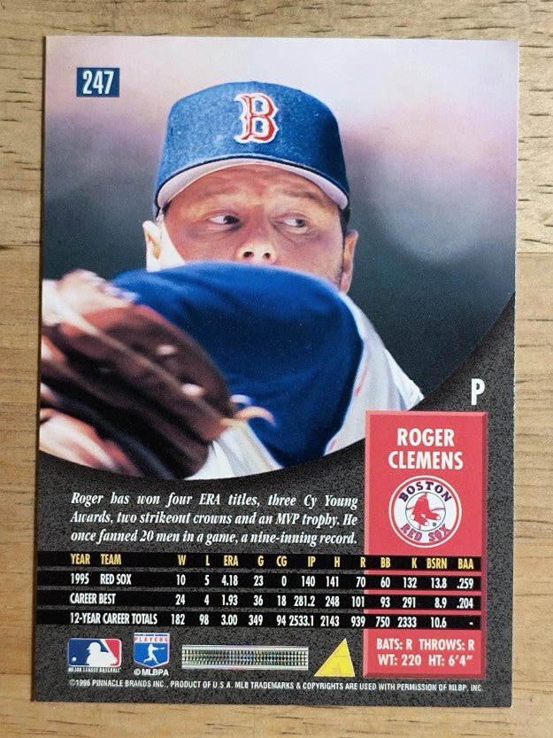 1996 Pinnacle #247 Roger Clemens