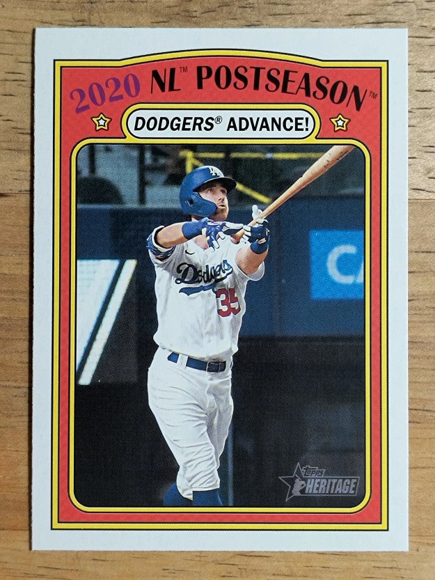 2021 Topps Heritage #25 Cody Bellinger PO HL