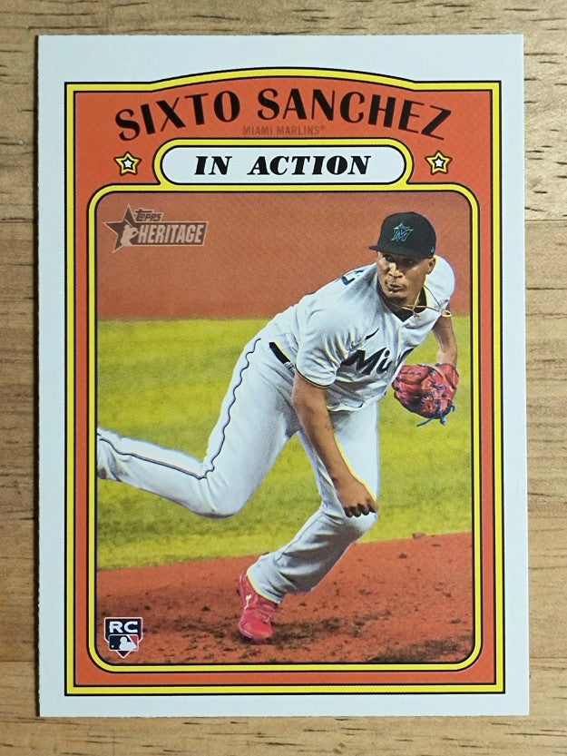 2021 Topps Heritage #16 Sixto Sanchez IA