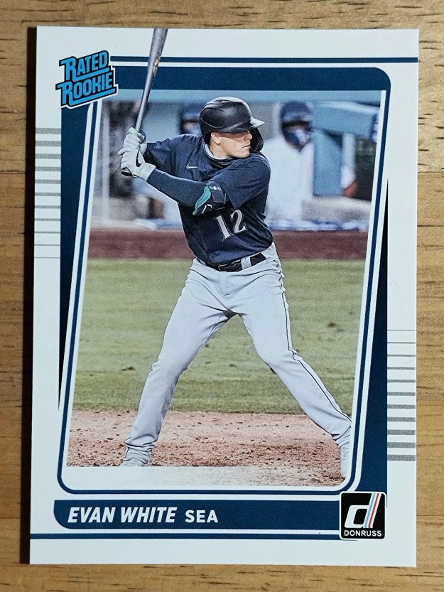 2021 Donruss #60 Evan White RR RC