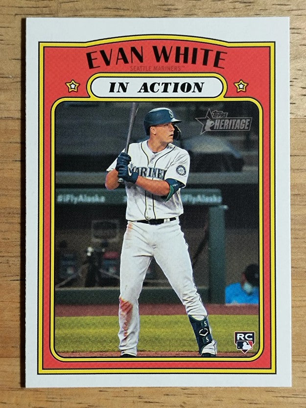 2021 Topps Heritage #134 Evan White IA