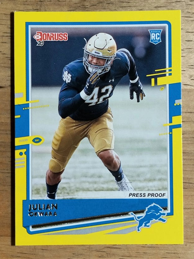 2020 Donruss Press Proof Yellow #294 Julian Okwara