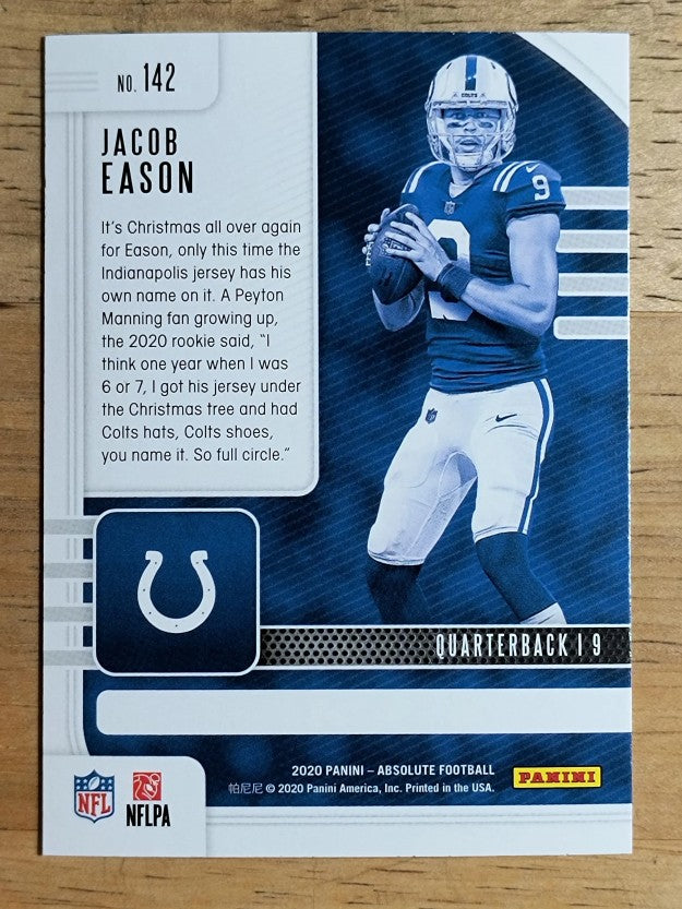 2020 Absolute Retail #142 Jacob Eason