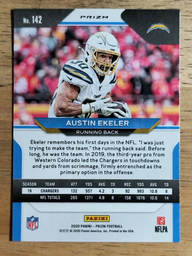 2020 Panini Prizm Prizms Green #142 Austin Ekeler