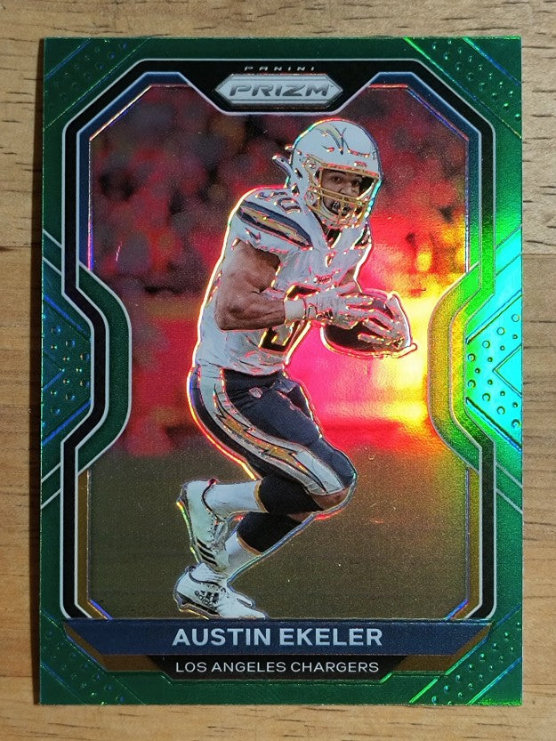 2020 Panini Prizm Prizms Green #142 Austin Ekeler