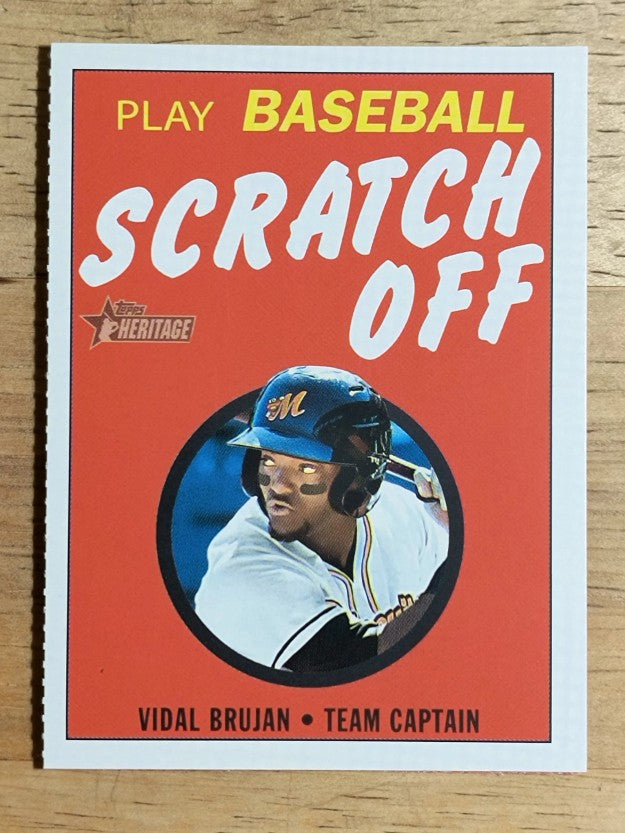 2020 Topps Heritage Minors '71 Scratch Off #25 Vidal Brujan