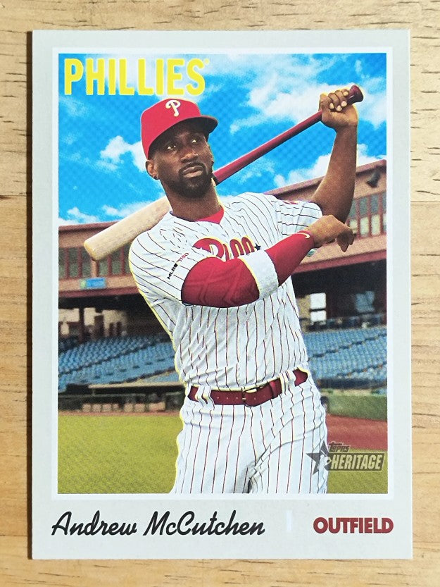 2019 Topps Heritage #702 Andrew McCutchen SP