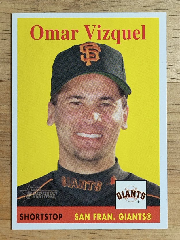 2007 Topps Heritage #85b Omar Vizquel YT