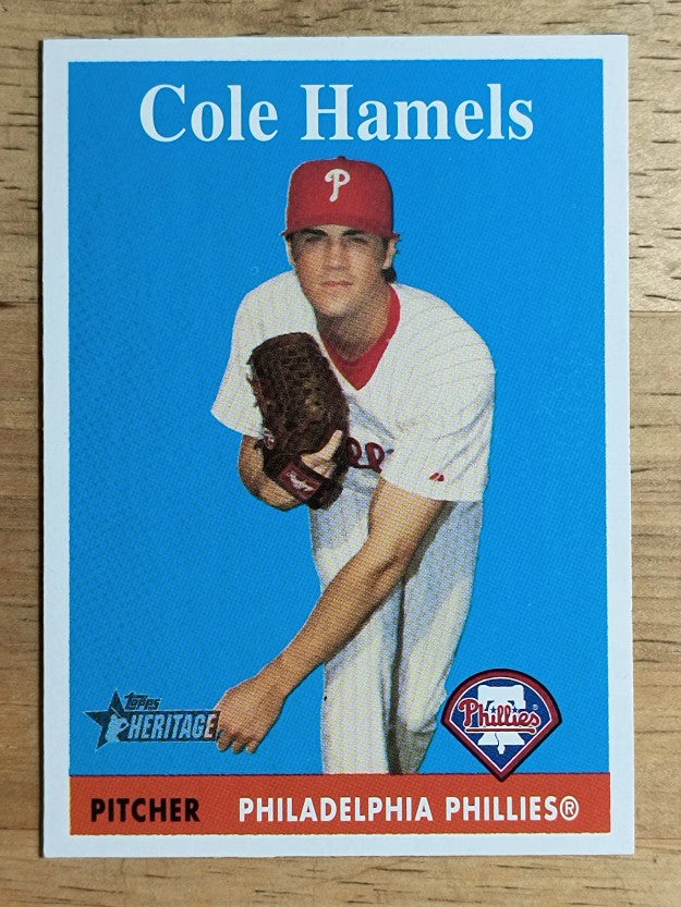 2007 Topps Heritage #76a Cole Hamels SP