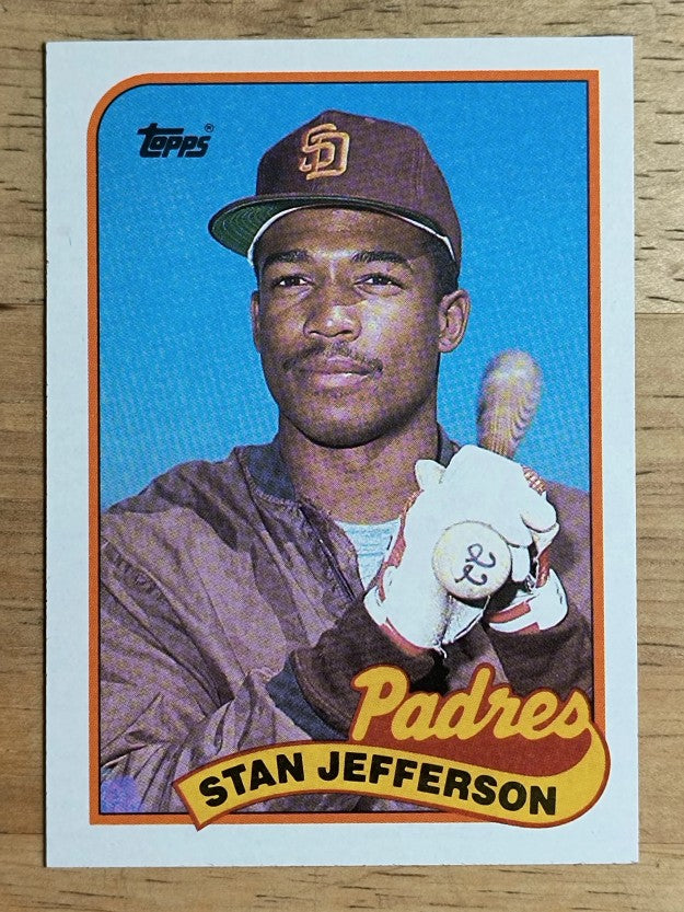 1989 Topps #689B Stan Jefferson/Violet triangle on front bottom left